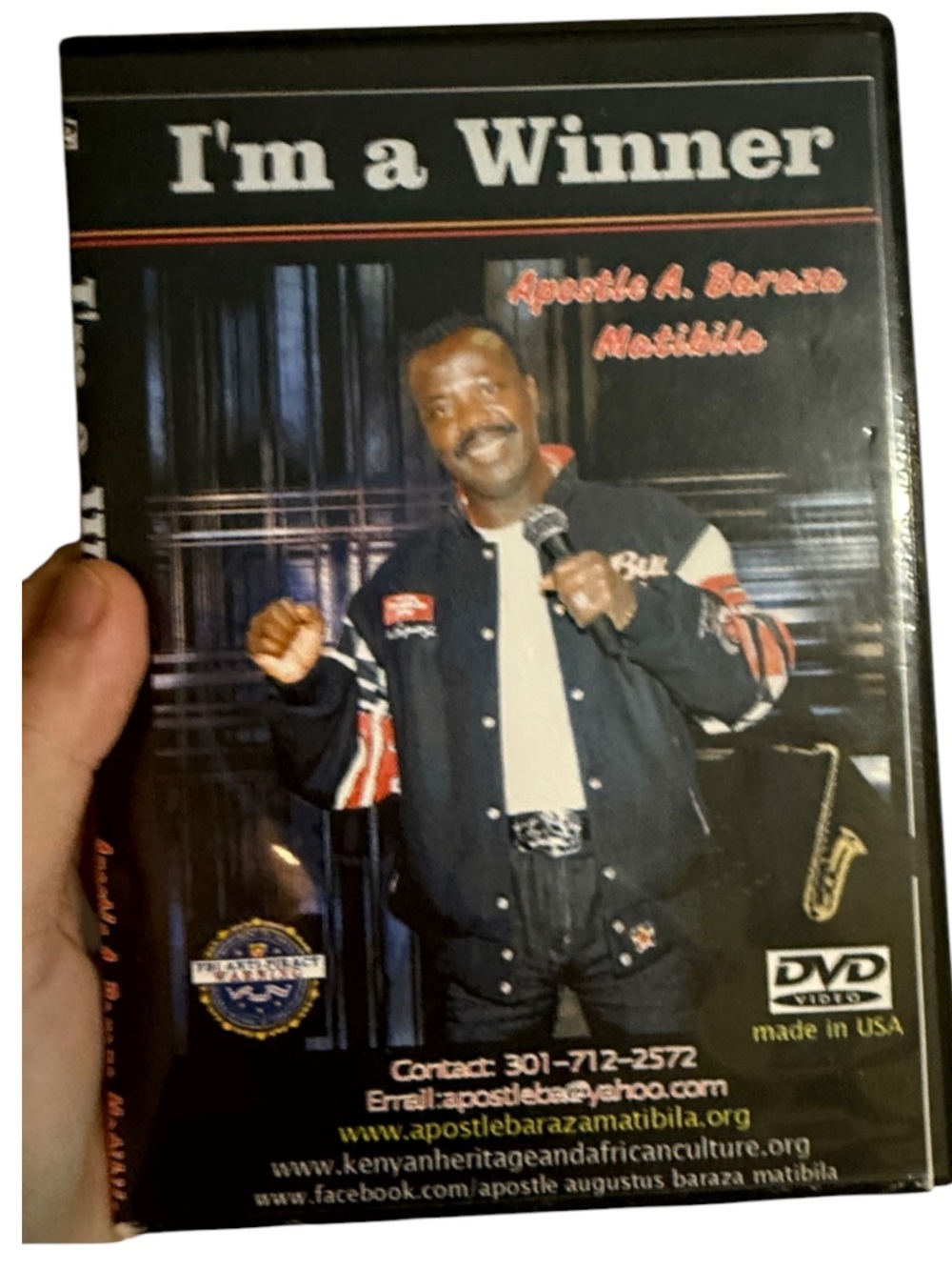 DVD, I'm a Winner by Apostle A. Baraza Matibila